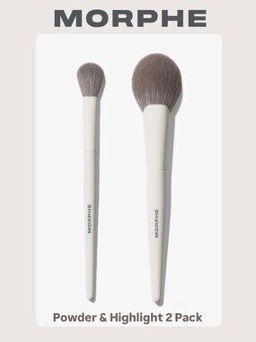 Morphe Powder & Highlight Brush Duo - NEW!